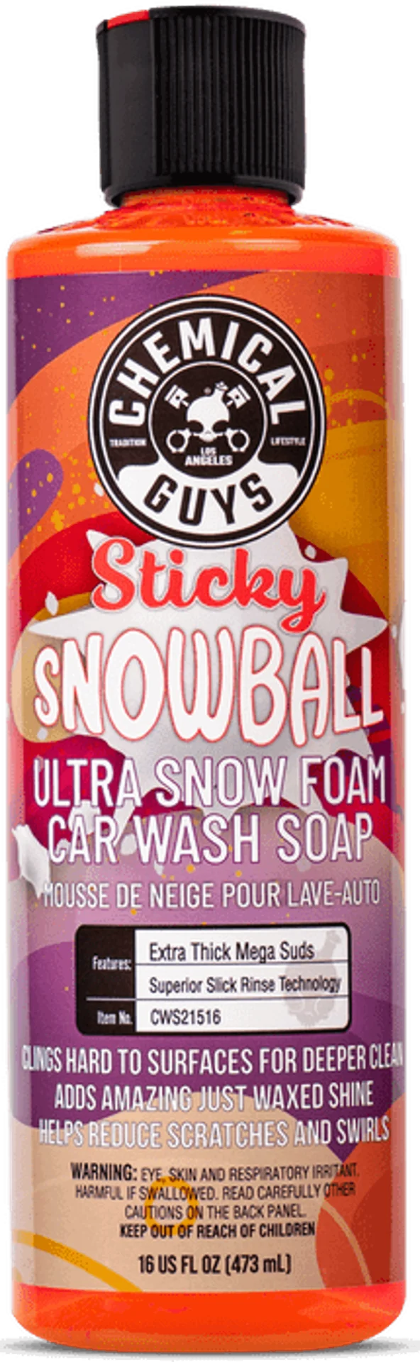 Chemical Guys Sticky Snowball Ultra Snow Foam Car Wash 473ml